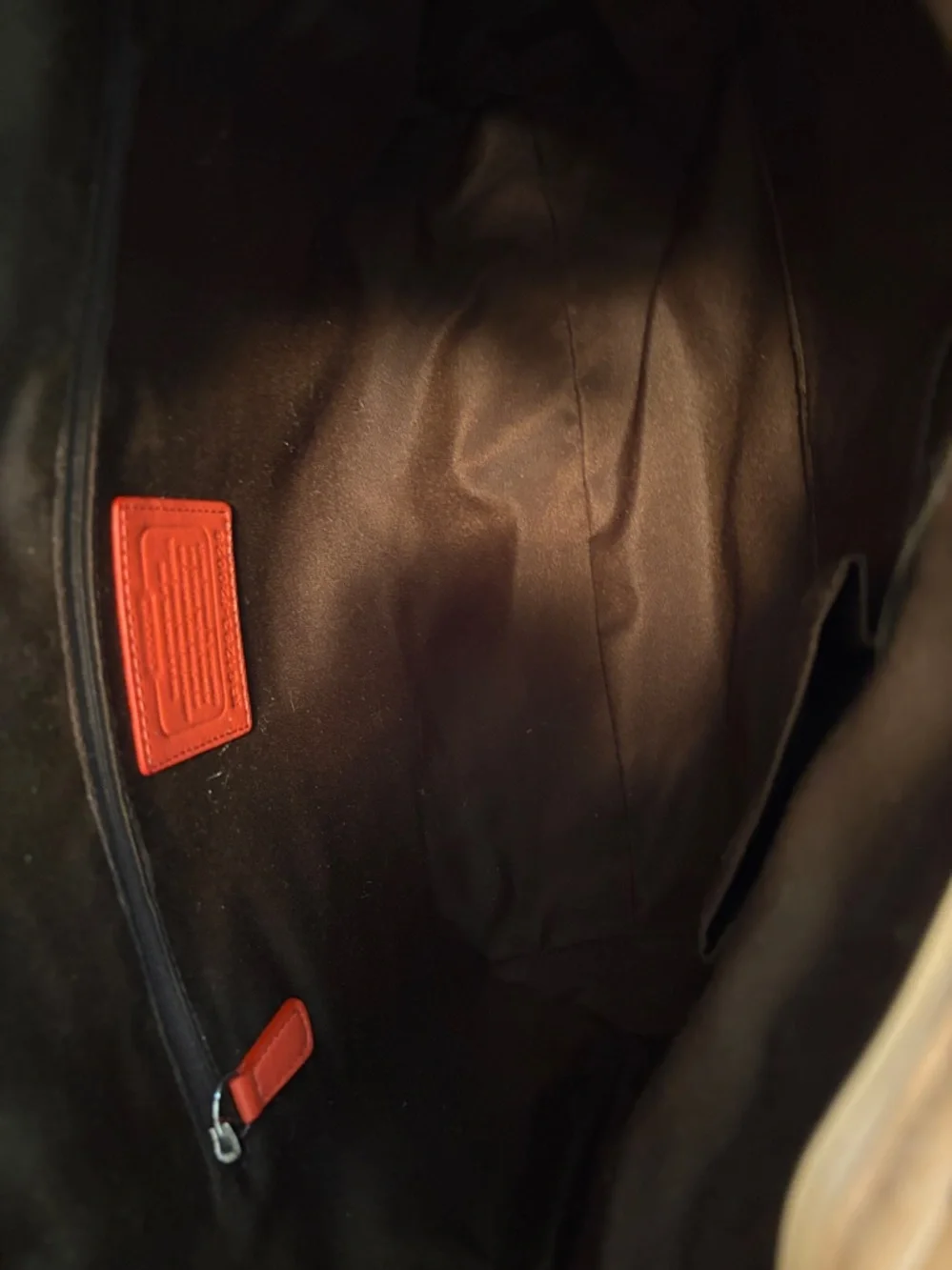 Coach Patent Leather Tote and Wallet Set in Orange - Picture 14 of 16